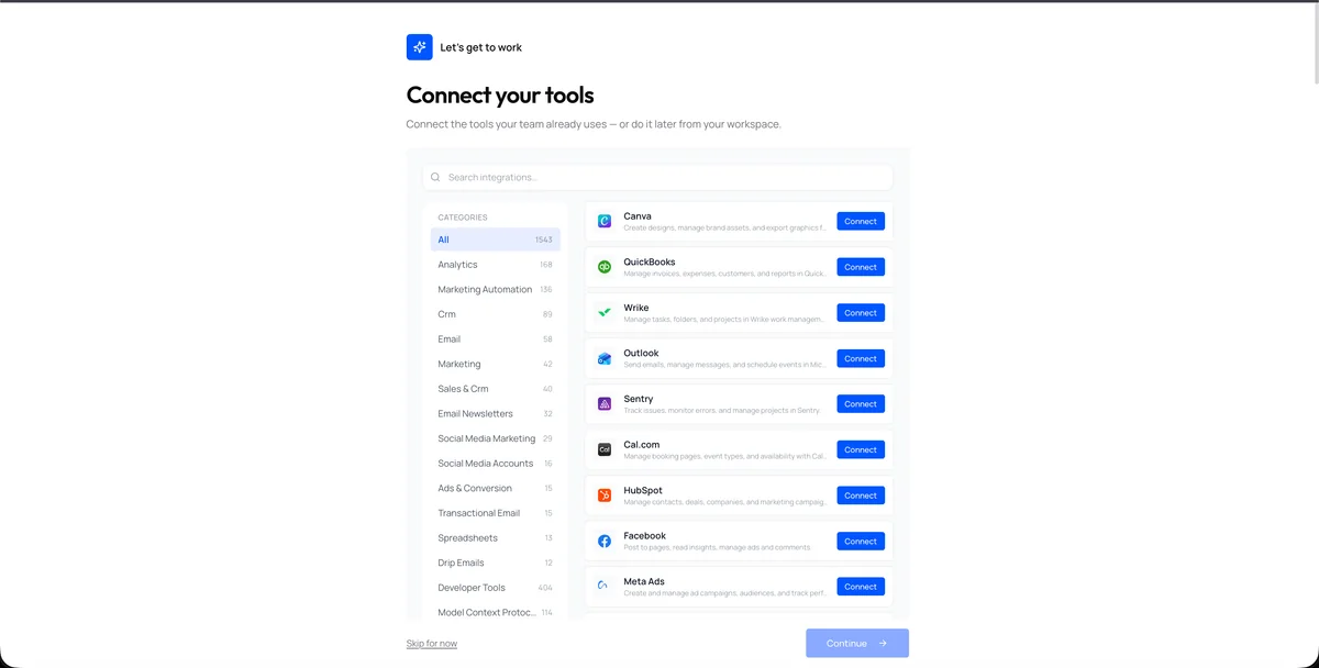 Connect your tools